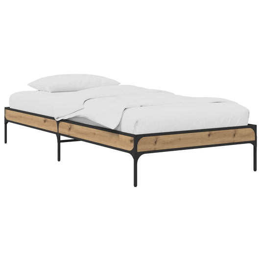 vidaXL Bed Frame Artisian Oak 80 x 200 cm Engineered Wood