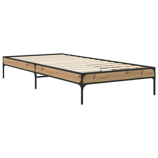 vidaXL Bed Frame Artisian Oak 80 x 200 cm Engineered Wood