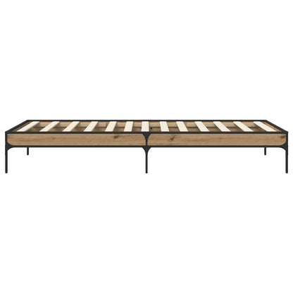 vidaXL Bed Frame Artisian Oak 80 x 200 cm Engineered Wood