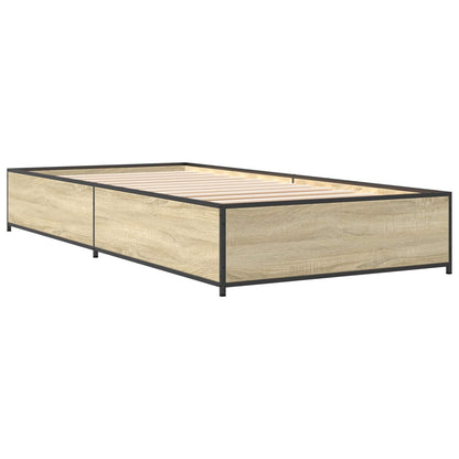 vidaXL Bed Frame Sonoma Oak 80 x 200 cm Engineered Wood