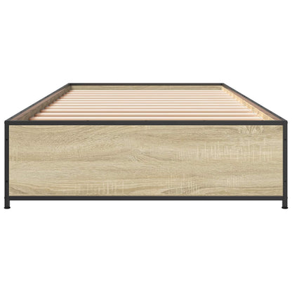 vidaXL Bed Frame Sonoma Oak 80 x 200 cm Engineered Wood