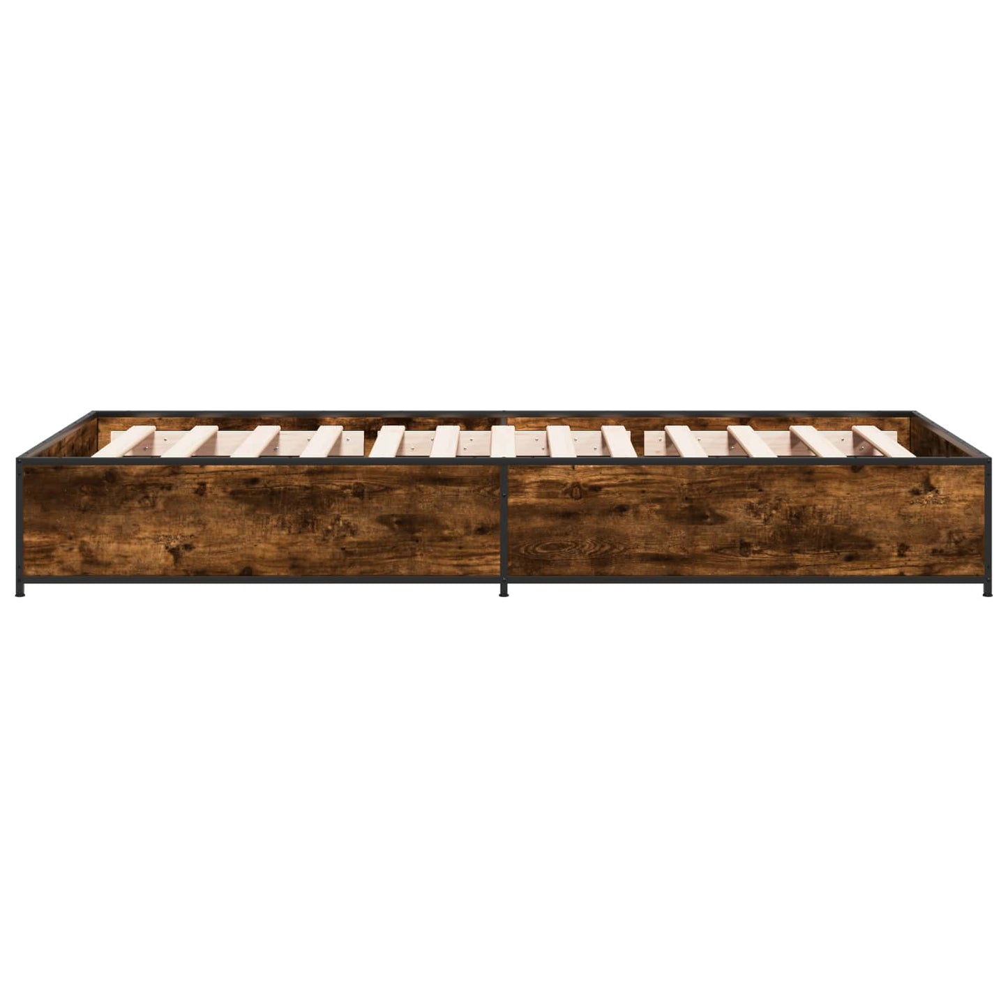 vidaXL Bed Frame Smoked Oak 80 x 200 cm Engineered Wood