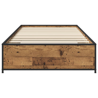 vidaXL Bed Frame Old Wood 80 x 200 cm Engineered Wood