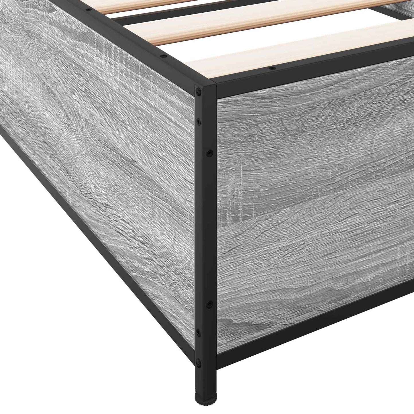 vidaXL Bed Frame Grey Sonoma 80 x 200 cm Engineered Wood