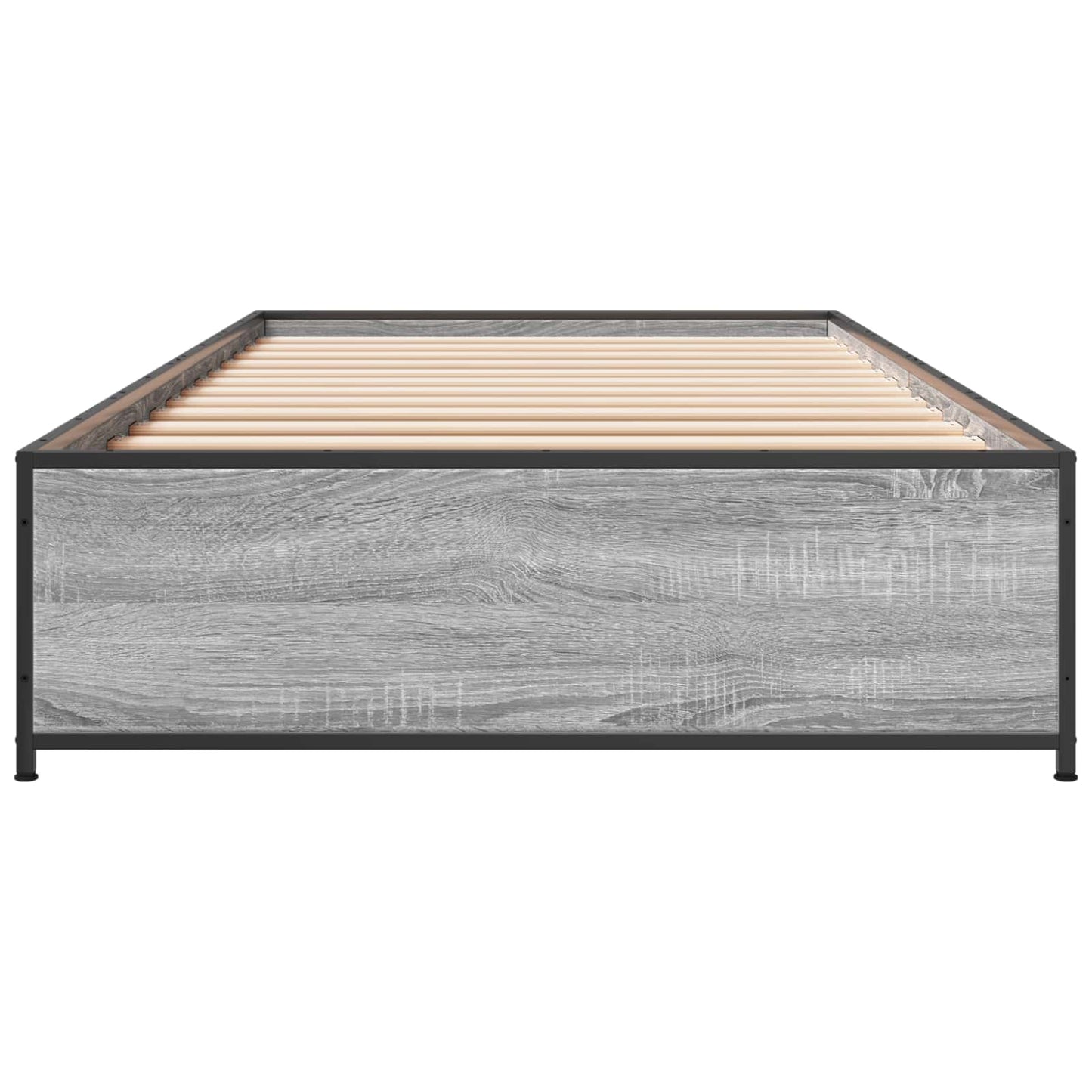 vidaXL Bed Frame Grey Sonoma 80 x 200 cm Engineered Wood