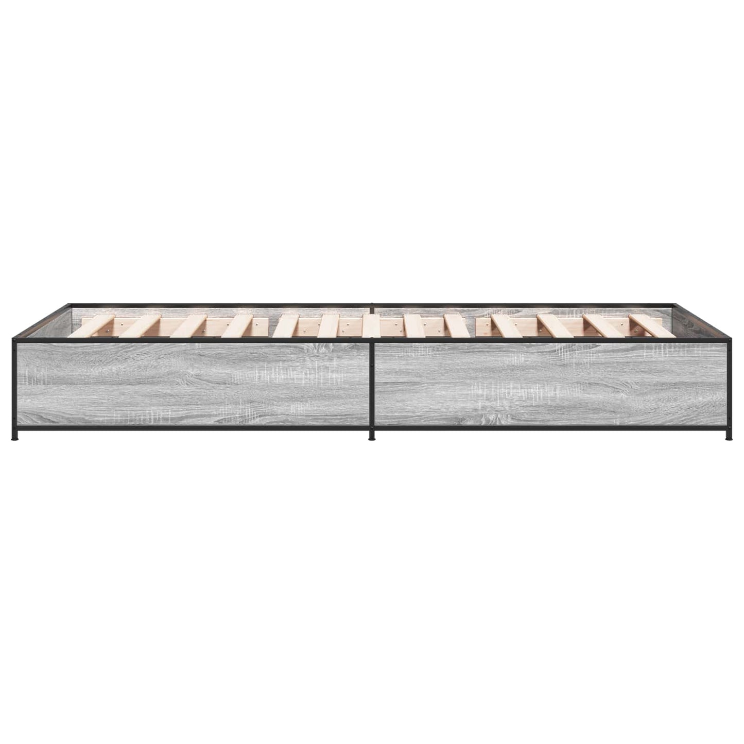 vidaXL Bed Frame Grey Sonoma 80 x 200 cm Engineered Wood