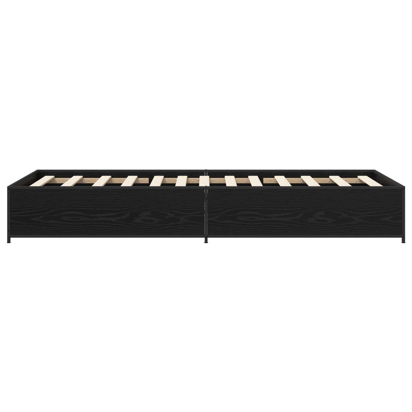 vidaXL Bed Frame Black Oak 80 x 200 cm Engineered Wood