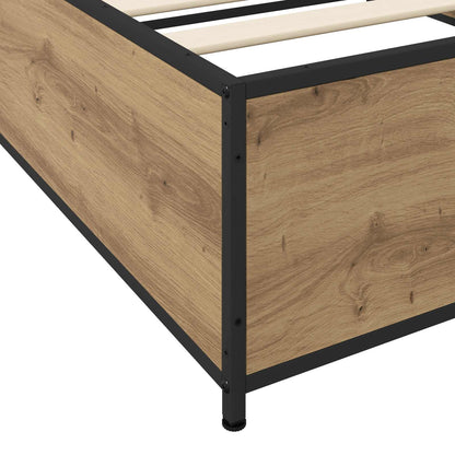 vidaXL Bed Frame Artisan Oak 80 x 200 cm Engineered Wood