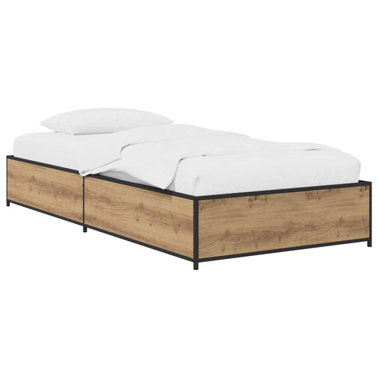 vidaXL Bed Frame Artisan Oak 80 x 200 cm Engineered Wood