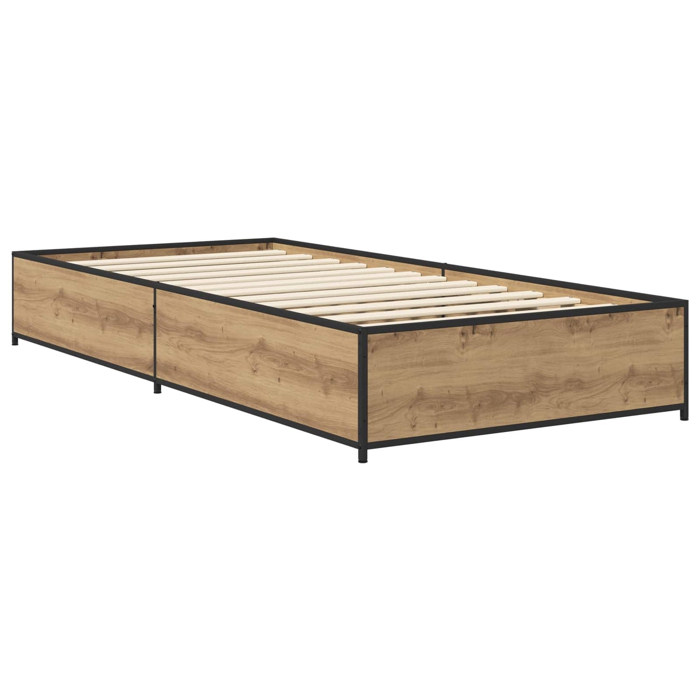 vidaXL Bed Frame Artisan Oak 80 x 200 cm Engineered Wood