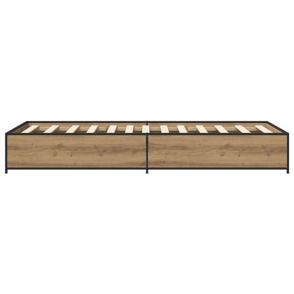 vidaXL Bed Frame Artisan Oak 80 x 200 cm Engineered Wood