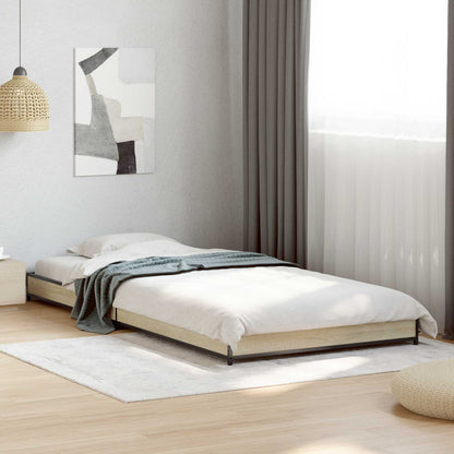 vidaXL Bed Frame Sonoma Oak 80 x 200 cm Engineered Wood