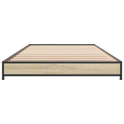 vidaXL Bed Frame Sonoma Oak 80 x 200 cm Engineered Wood