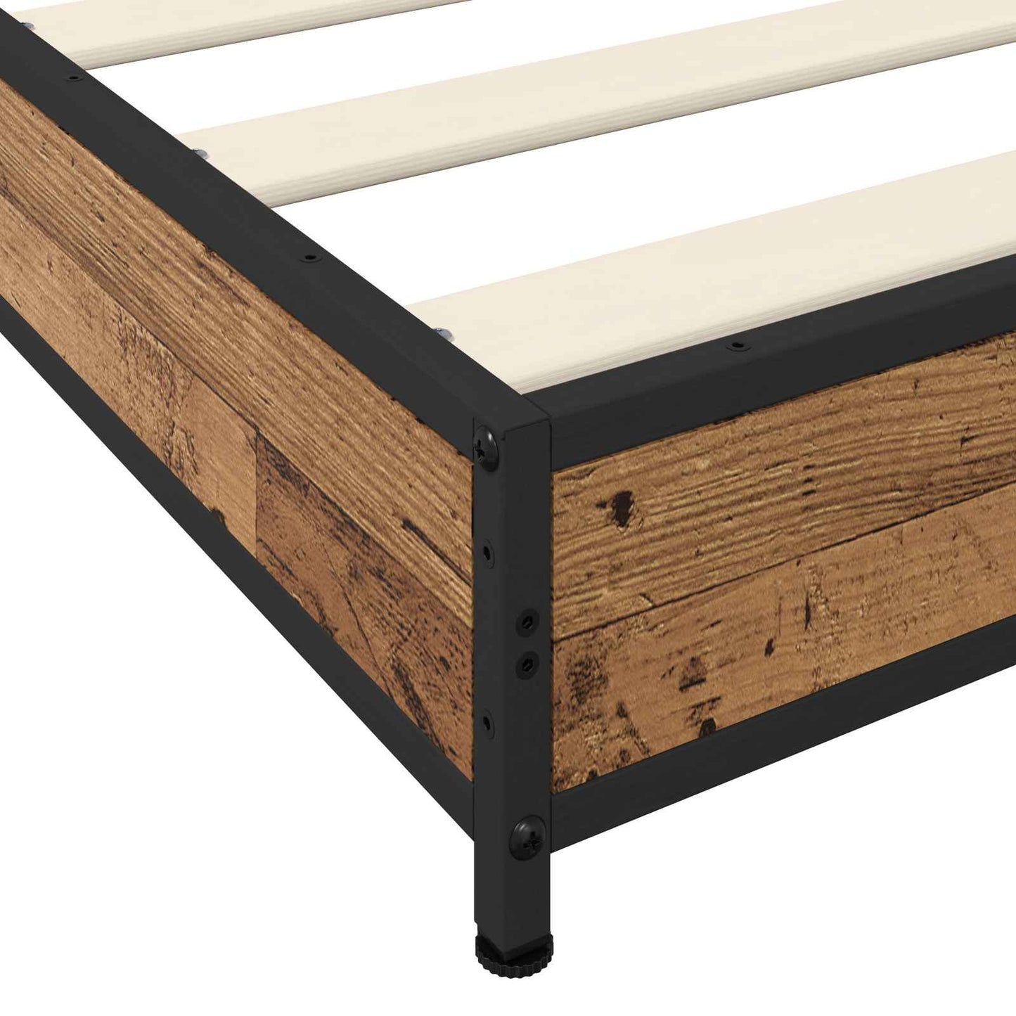 vidaXL Bed Frame Old Wood 80 x 200 cm Engineered Wood