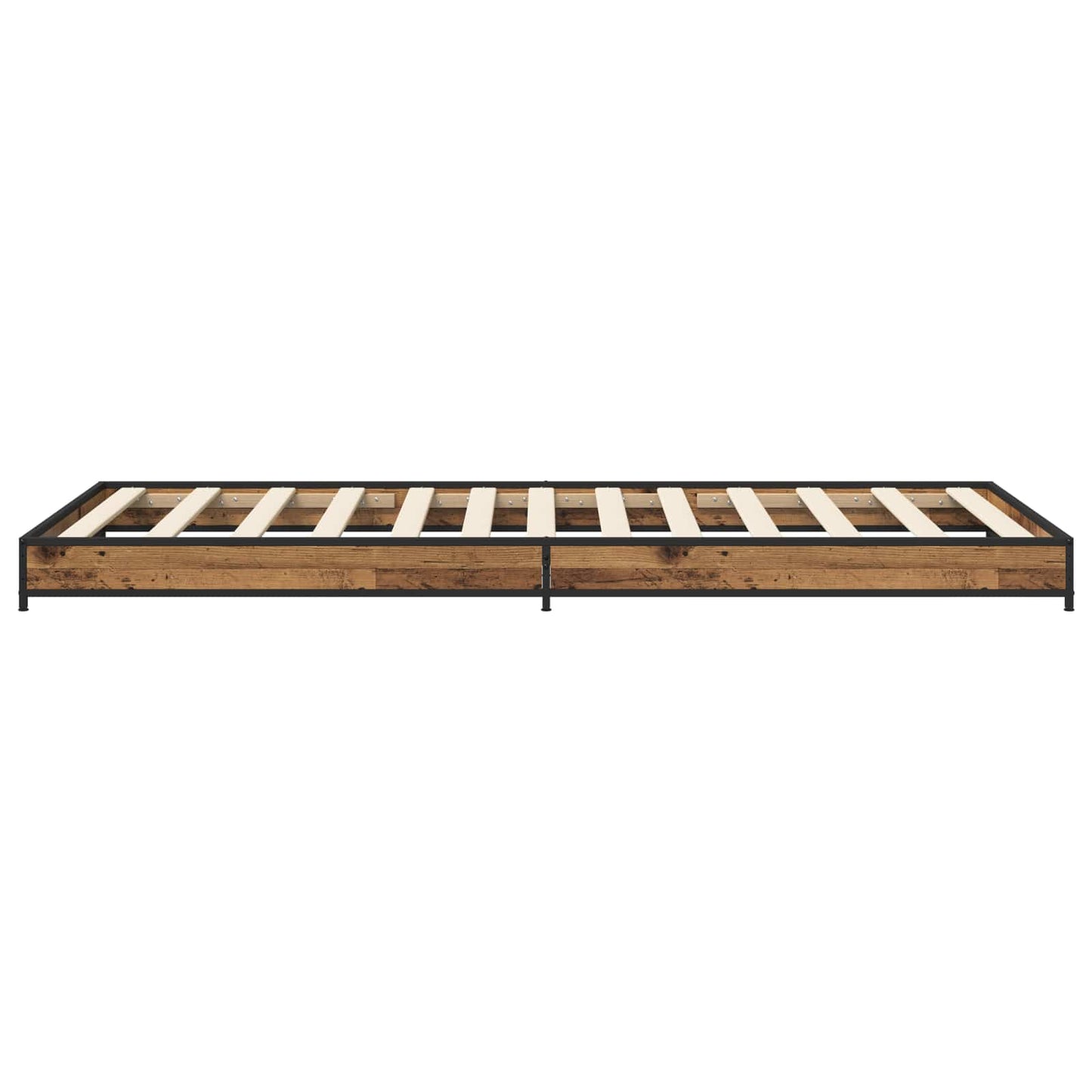 vidaXL Bed Frame Old Wood 80 x 200 cm Engineered Wood