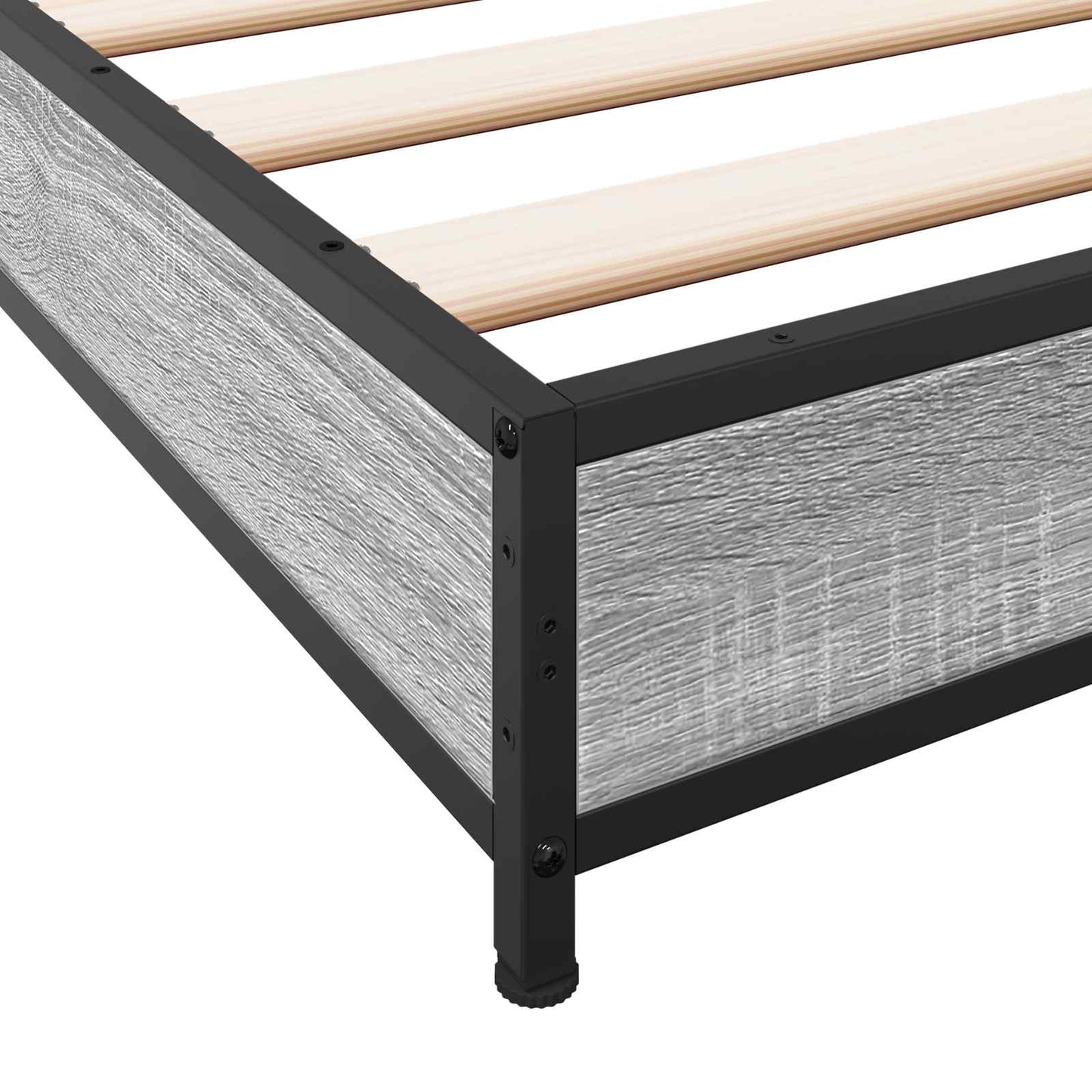 vidaXL Bed Frame Grey Sonoma 80 x 200 cm Engineered Wood