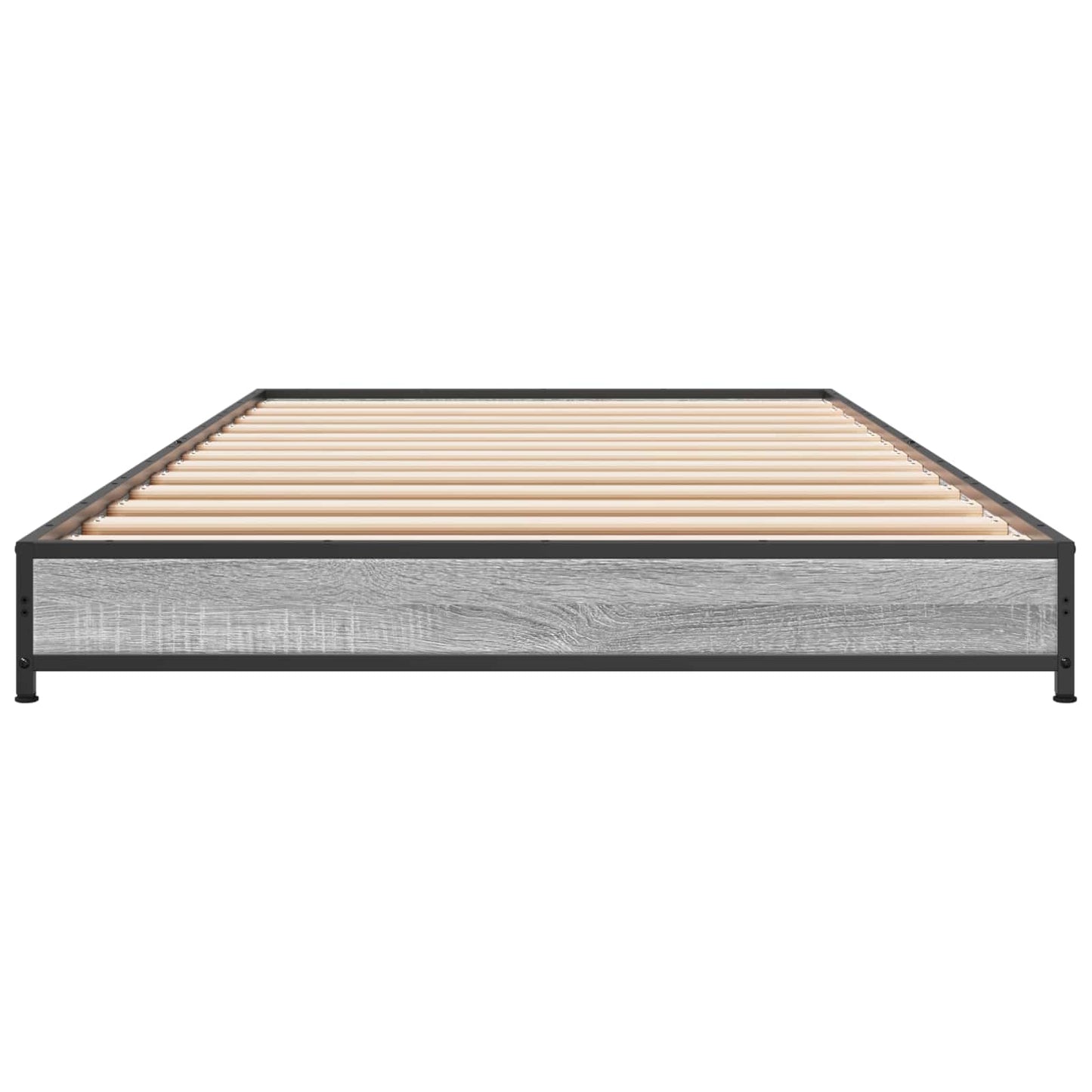 vidaXL Bed Frame Grey Sonoma 80 x 200 cm Engineered Wood