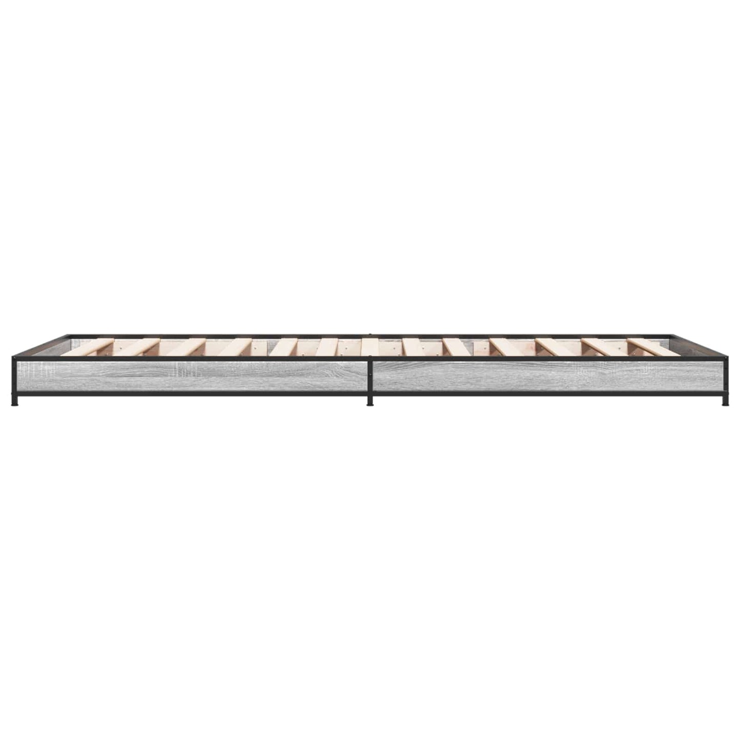 vidaXL Bed Frame Grey Sonoma 80 x 200 cm Engineered Wood