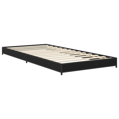 vidaXL Bed Frame Black Oak 80 x 200 cm Engineered Wood