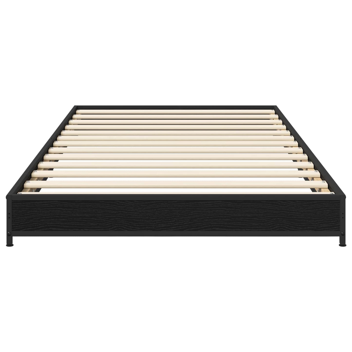 vidaXL Bed Frame Black Oak 80 x 200 cm Engineered Wood