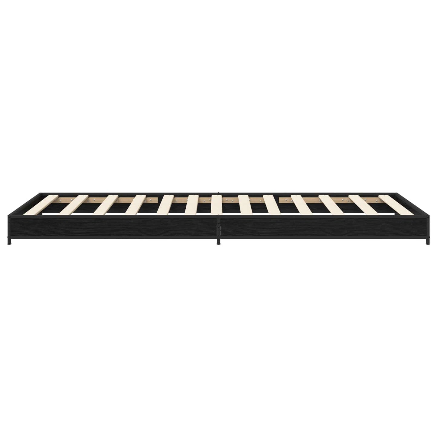 vidaXL Bed Frame Black Oak 80 x 200 cm Engineered Wood