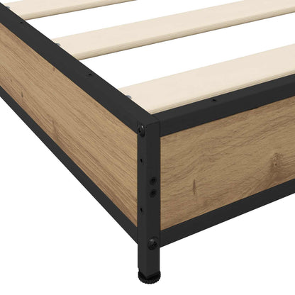 vidaXL Bed Frame Artisan Oak 80 x 200 cm Engineered Wood