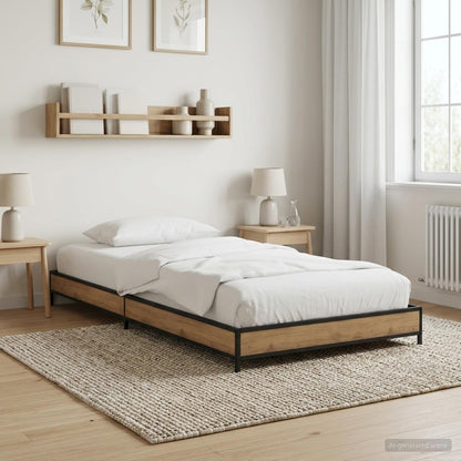 vidaXL Bed Frame Artisan Oak 80 x 200 cm Engineered Wood