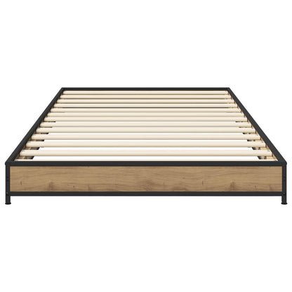vidaXL Bed Frame Artisan Oak 80 x 200 cm Engineered Wood