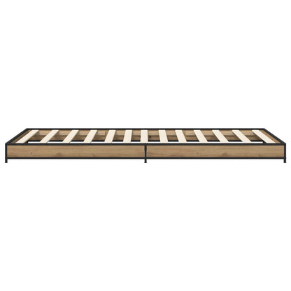 vidaXL Bed Frame Artisan Oak 80 x 200 cm Engineered Wood