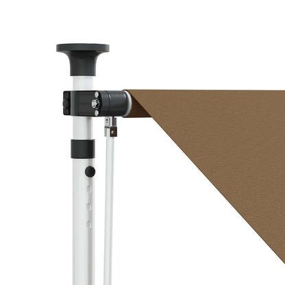 vidaXL Manual Retractable Awning Beige 150 cm