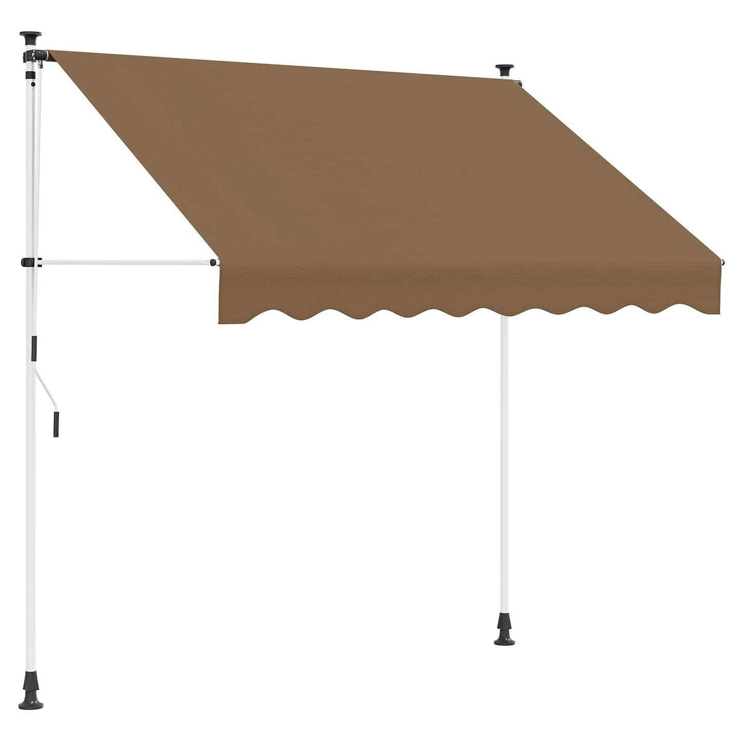 vidaXL Manual Retractable Awning Beige 150 cm