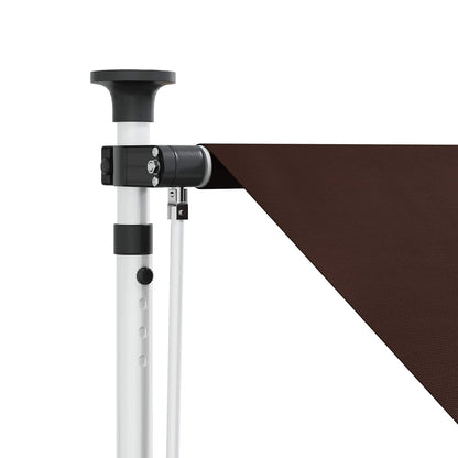 vidaXL Manual Retractable Awning Brown 250 cm