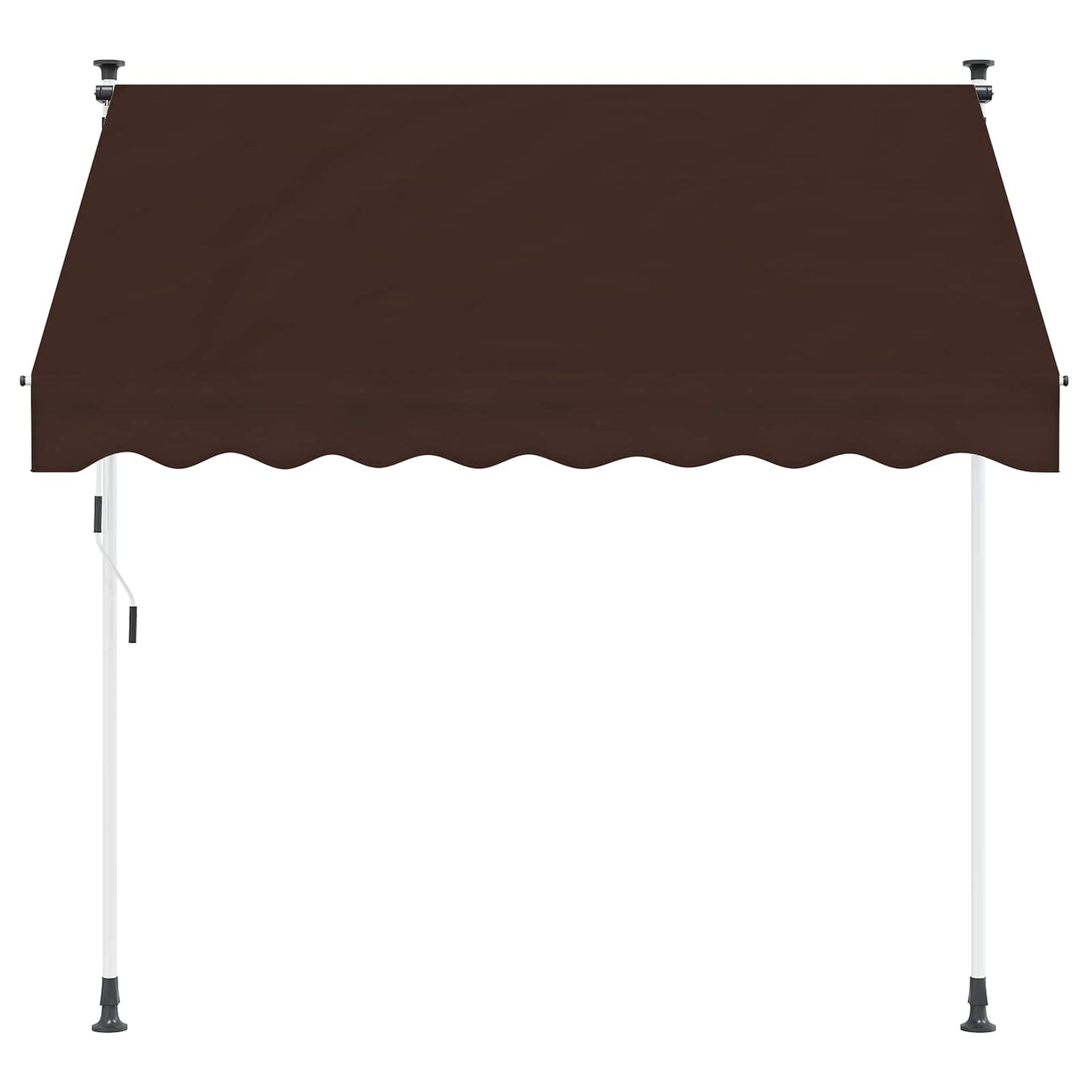 vidaXL Manual Retractable Awning Brown 250 cm