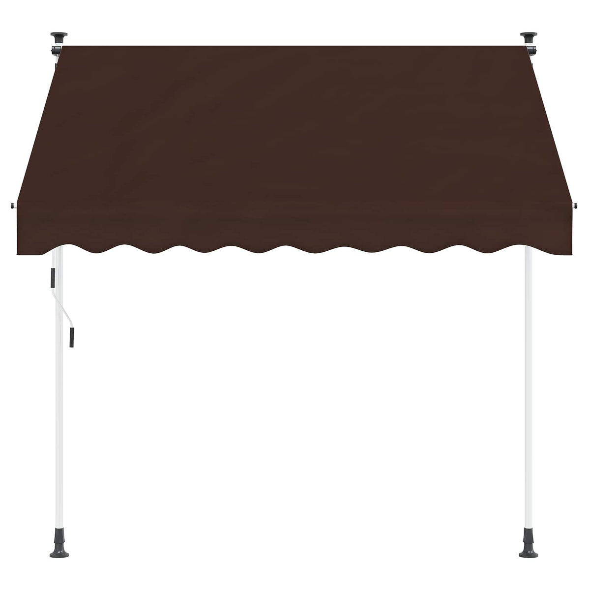 vidaXL Manual Retractable Awning Brown 300 cm