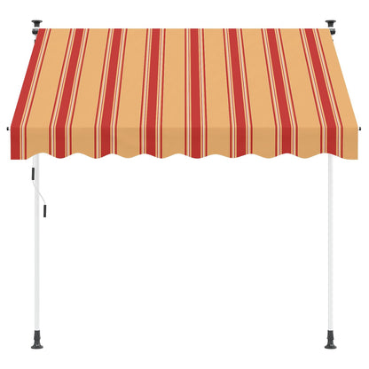 vidaXL Manual Retractable Awning Light Grey 400 cm