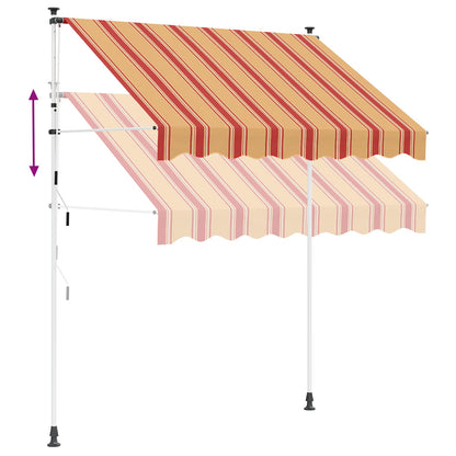 vidaXL Manual Retractable Awning Light Grey 400 cm