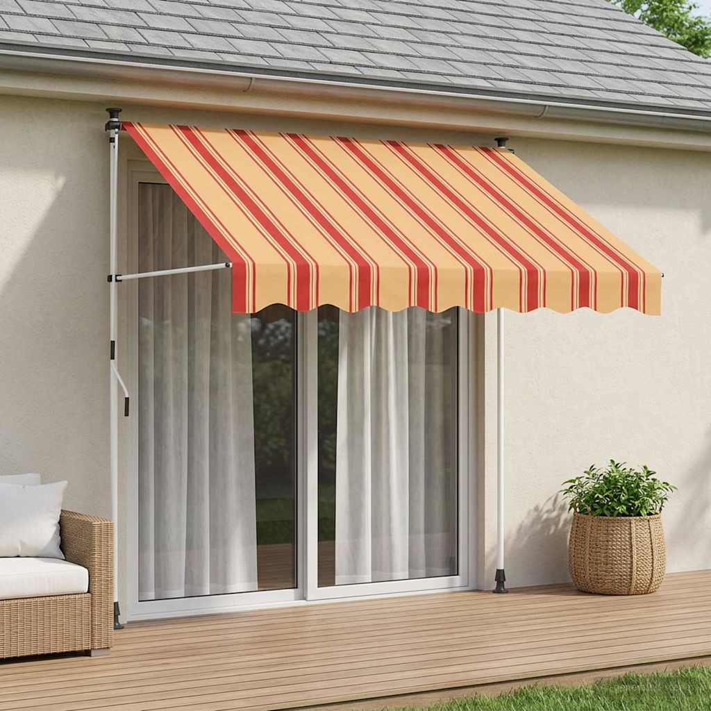 vidaXL Manual Retractable Awning Multicolour 250 x 115 x 300 cm