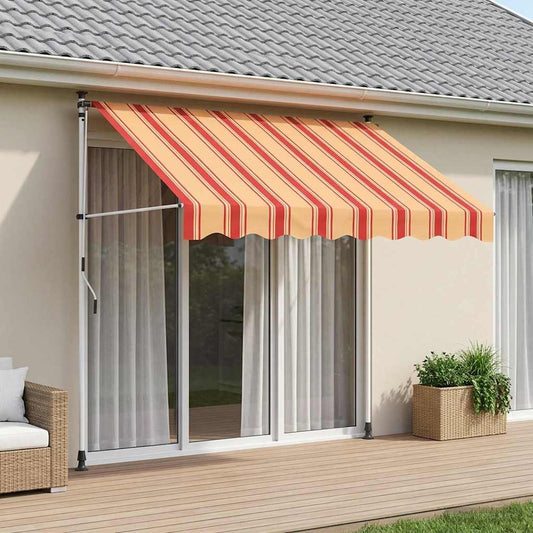 vidaXL Manual Retractable Awning Multicolour 300 x 115 x 300 cm