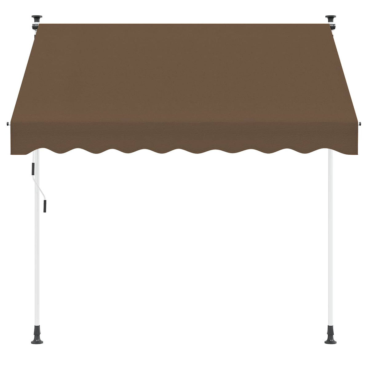 vidaXL Manual Retractable Awning Taupe 150 cm