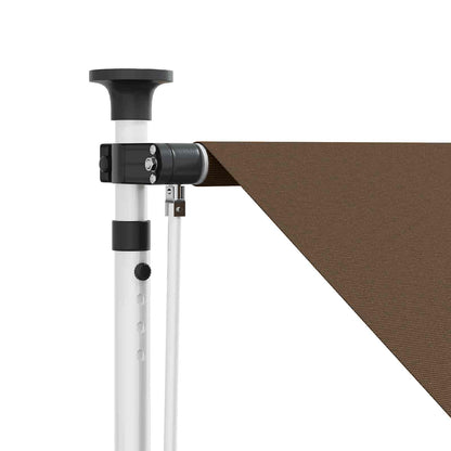 vidaXL Manual Retractable Awning Taupe 200 cm