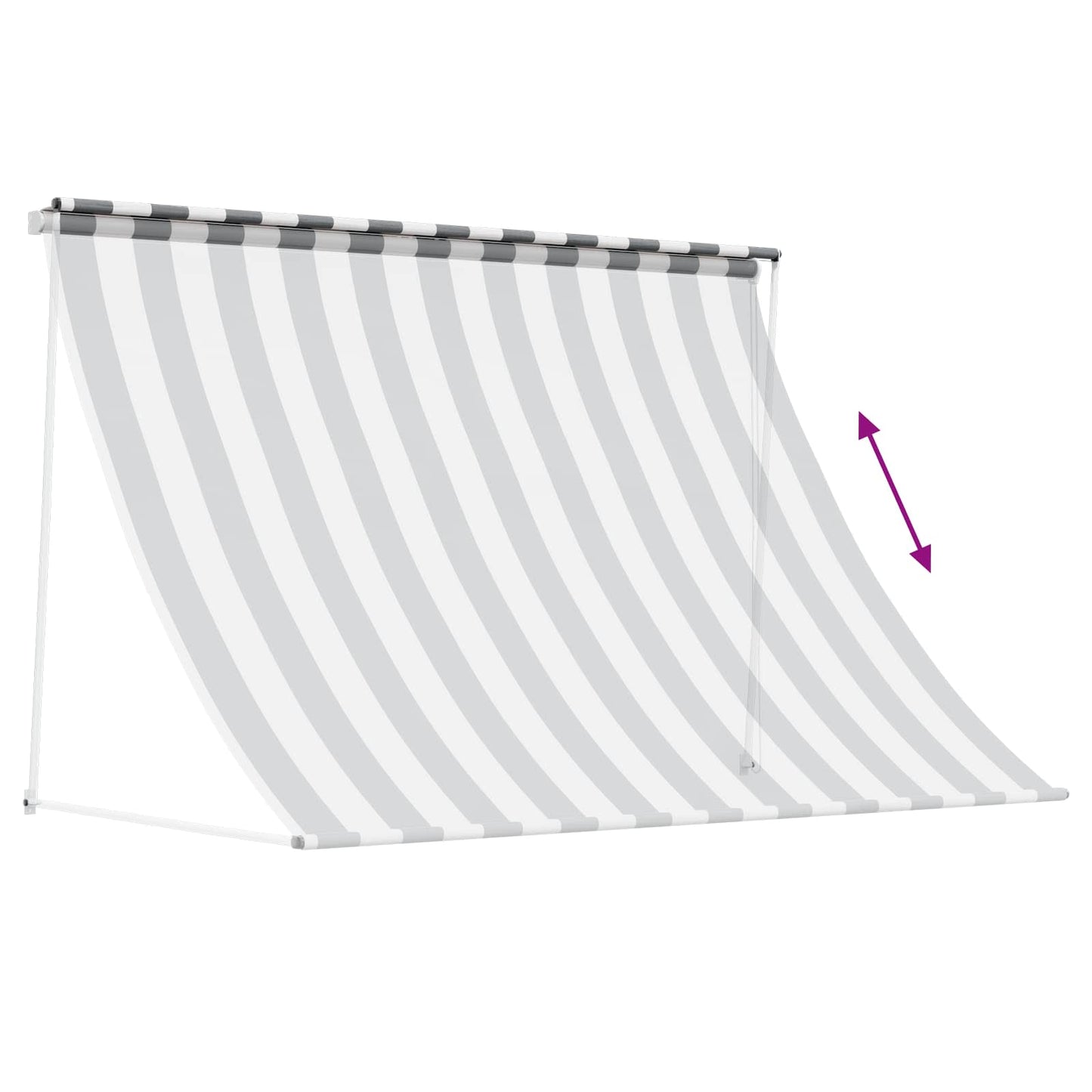 vidaXL Awning Anthracite and White 250 x 150 cm