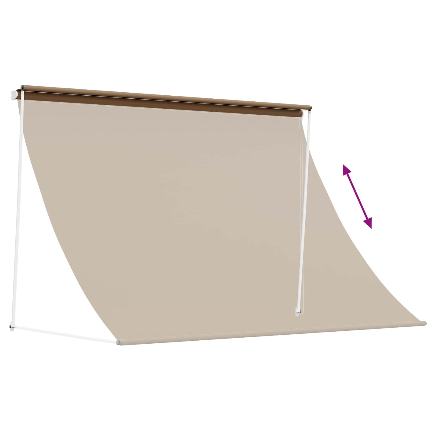vidaXL Awning Beige 200 x 150 cm 180 g / m² Polyester with PU Coated