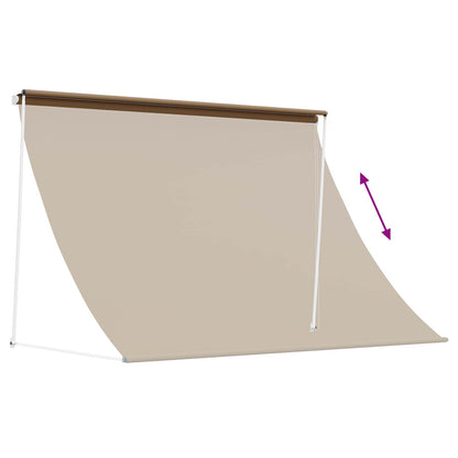 vidaXL Awning Beige 300 x 150 cm 180 g / m² Polyester with PU Coated