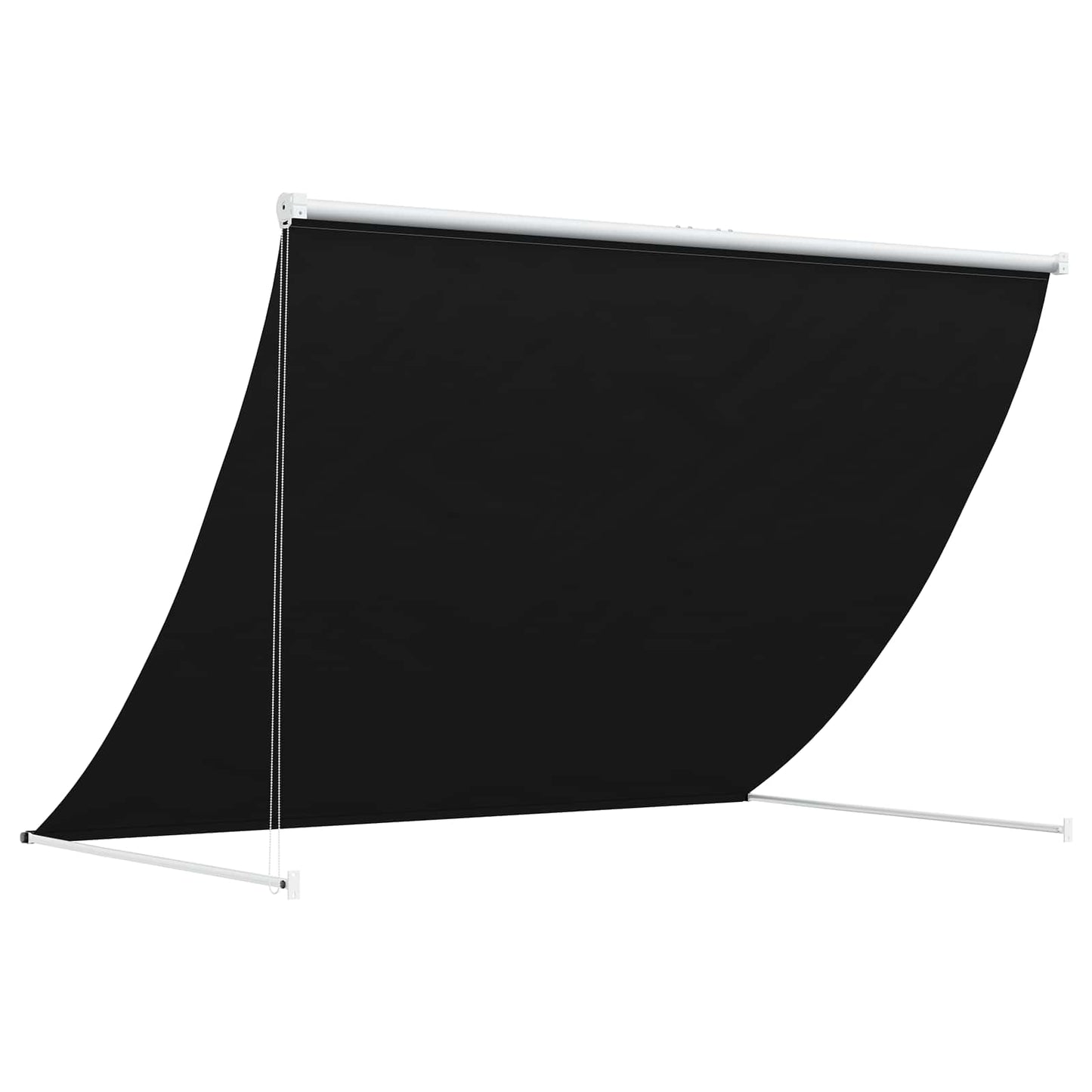 vidaXL Awning Black 350 x 150 cm 180 g / m² Polyester with PU Coated