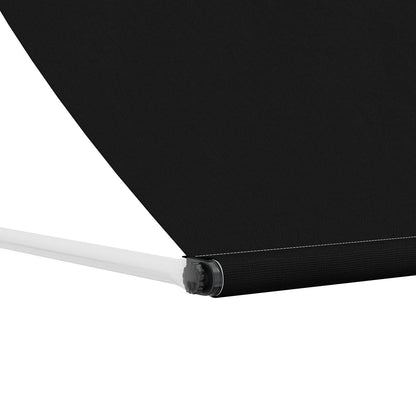 vidaXL Awning Black 400 x 150 cm 180 g / m² Polyester with PU Coated