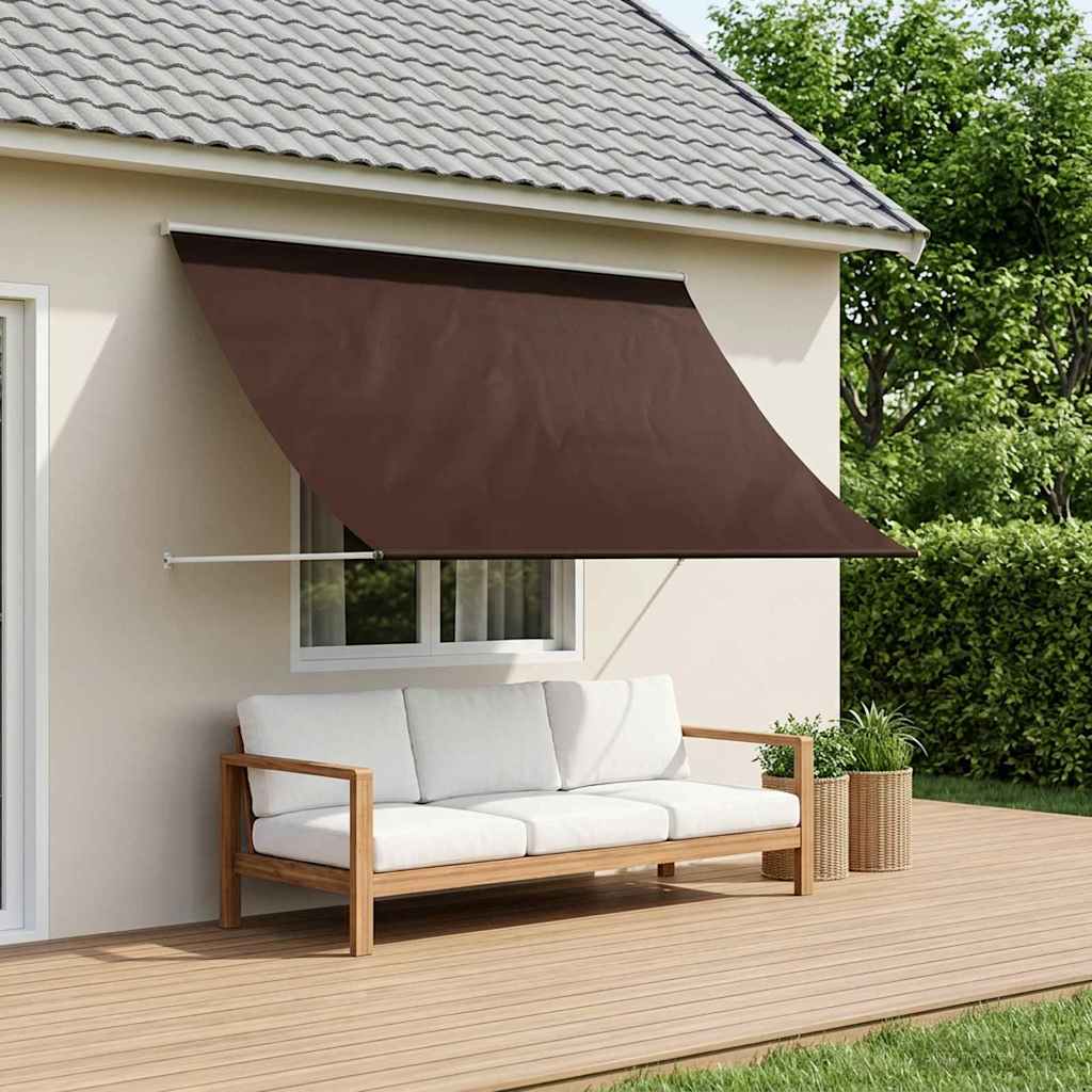 vidaXL Awning Brown 150 x 150 cm 180 g / m² Polyester with PU Coated