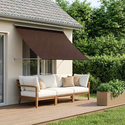 vidaXL Awning Brown 200 x 150 cm 180 g / m² Polyester with PU Coated