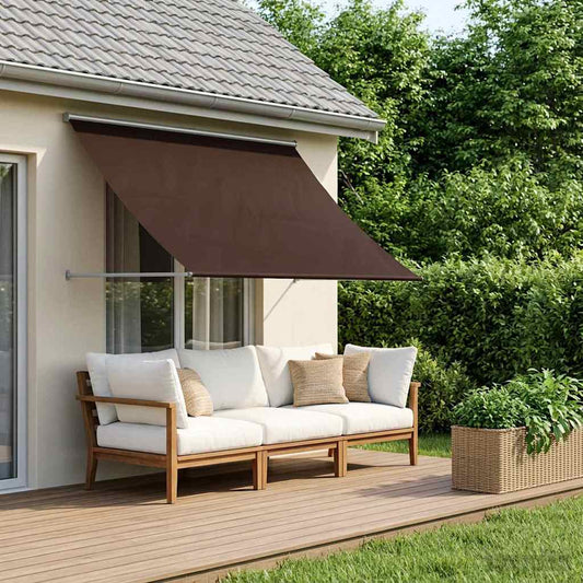 vidaXL Awning Brown 200 x 150 cm 180 g / m² Polyester with PU Coated