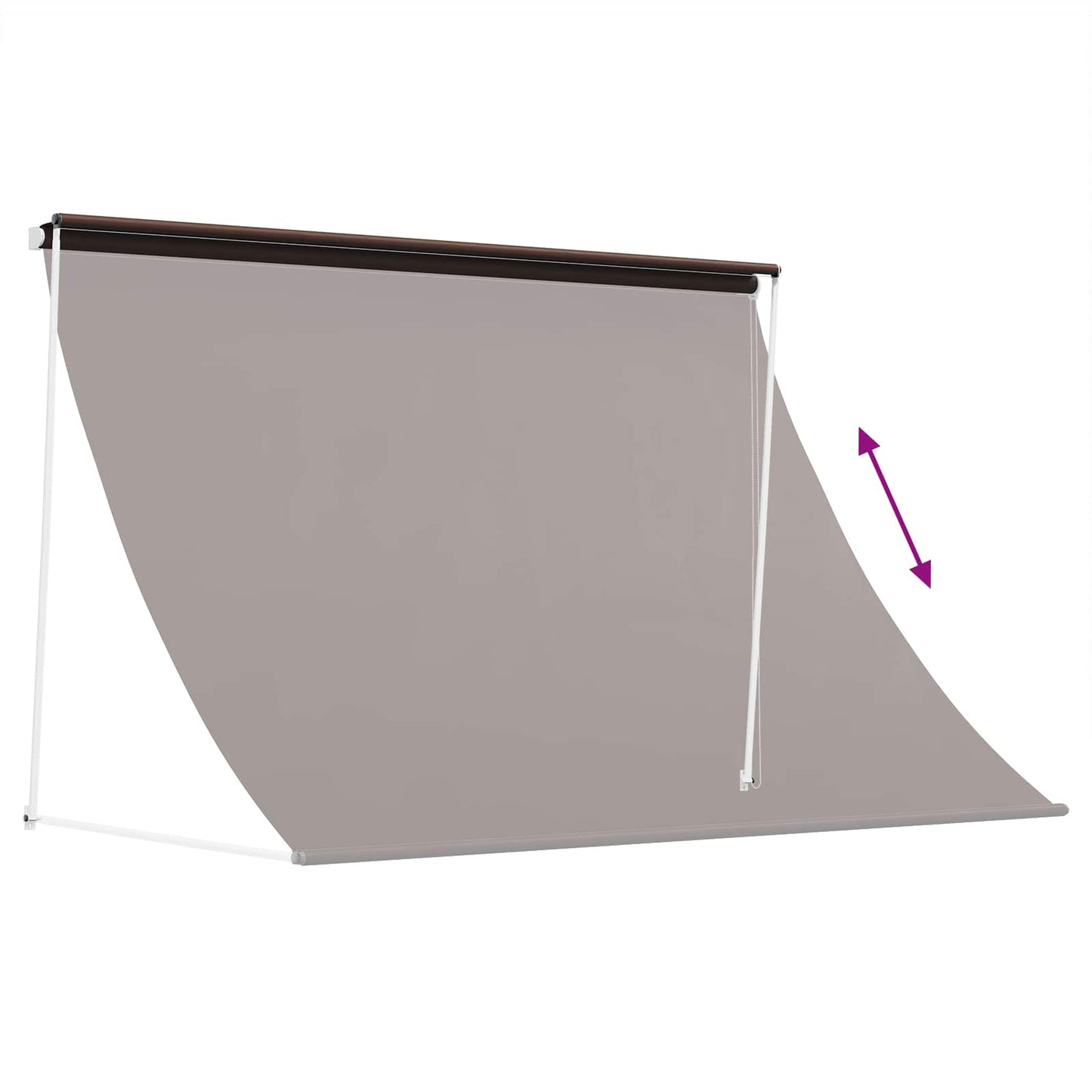 vidaXL Awning Brown 200 x 150 cm 180 g / m² Polyester with PU Coated