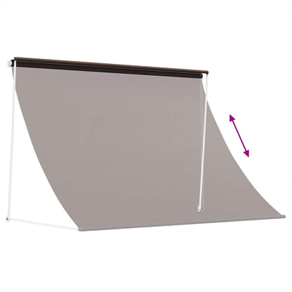 vidaXL Awning Brown 200 x 150 cm 180 g / m² Polyester with PU Coated